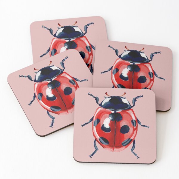 Item preview, Gouache Bug - Coccinella septempunctata designed and sold by HighFives555.