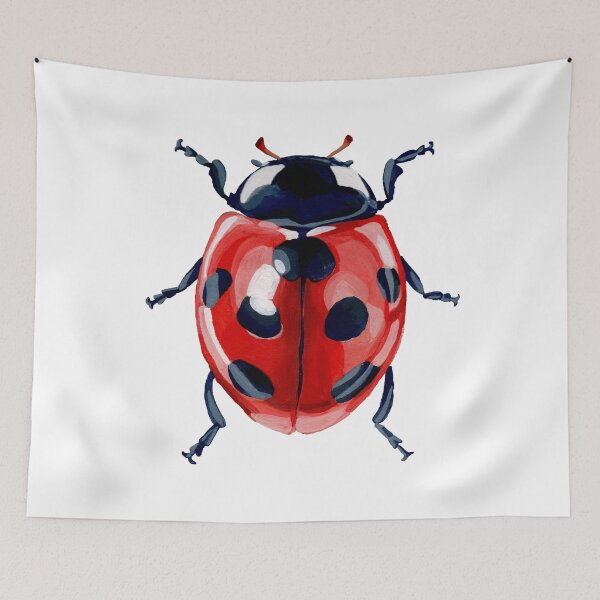 Item preview, Gouache Bug - Coccinella septempunctata designed and sold by HighFives555.