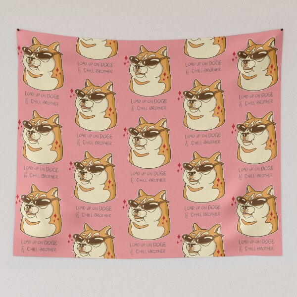 Item preview, Load up on DOGE & Chill Brother - Shiba Inu with Sunglasses designed and sold by Wildlife Apparels Inc..