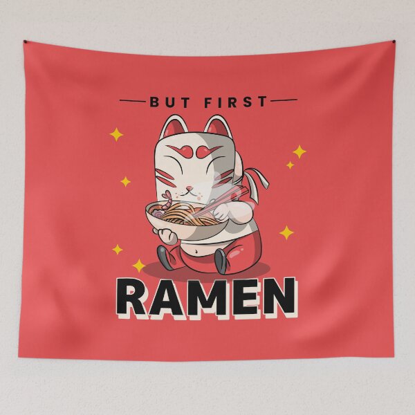 Item preview, But First Ramen! Japanese cuisine fan designed and sold by SweetbeStore.
