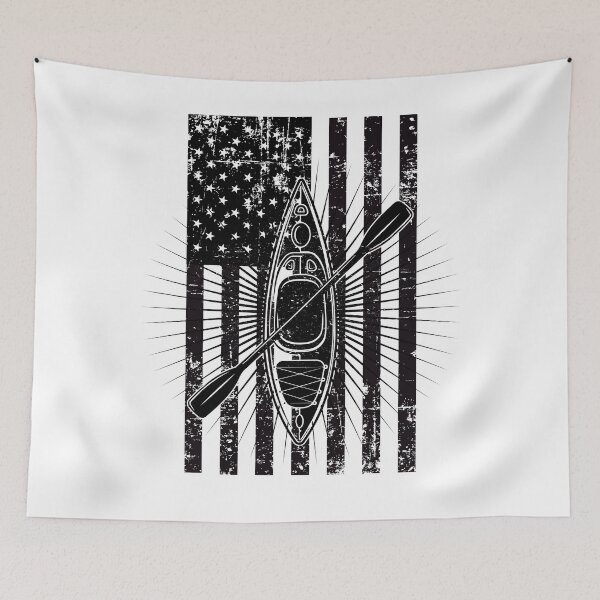 Item preview, Cool Kayak Kayaking Boating Summer USA Flag designed and sold by CoolCreative.