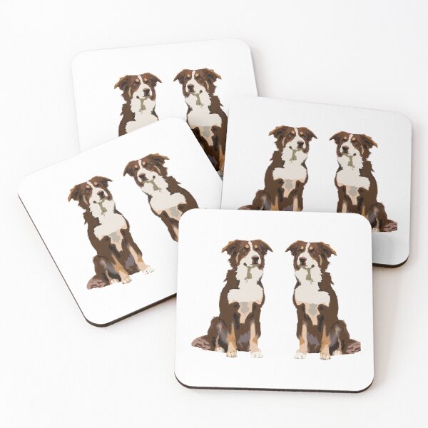 Item preview, brown border collie designed and sold by Ami San.