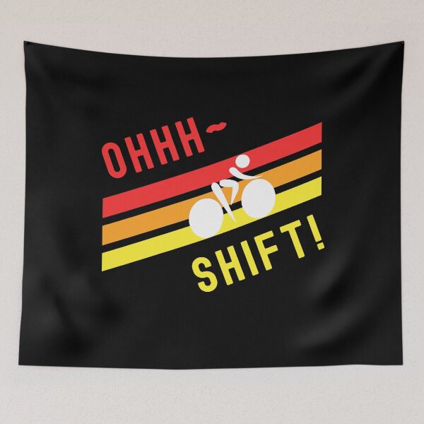 Item preview, Oh Shift Funny Bicycle Cyclist MTB Mountain Biker  designed and sold by ExpressWayFour.