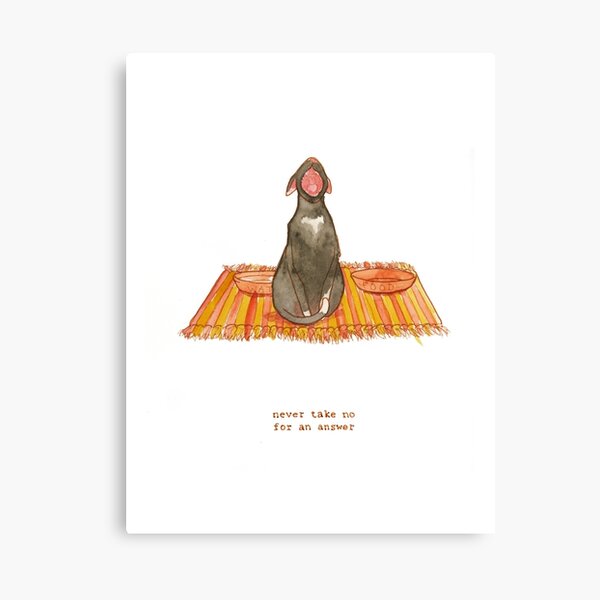 cattism 32: never take no for an answer Canvas Print