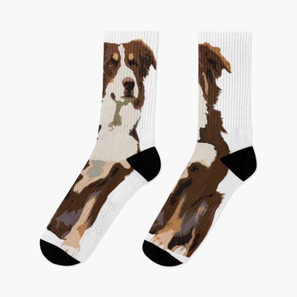 Item preview, brown border collie designed and sold by Ami San.