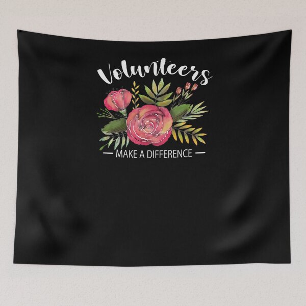 Item preview, Volun Rs Make A Difference Appreciation Floral Watercolor  designed and sold by maizreo.