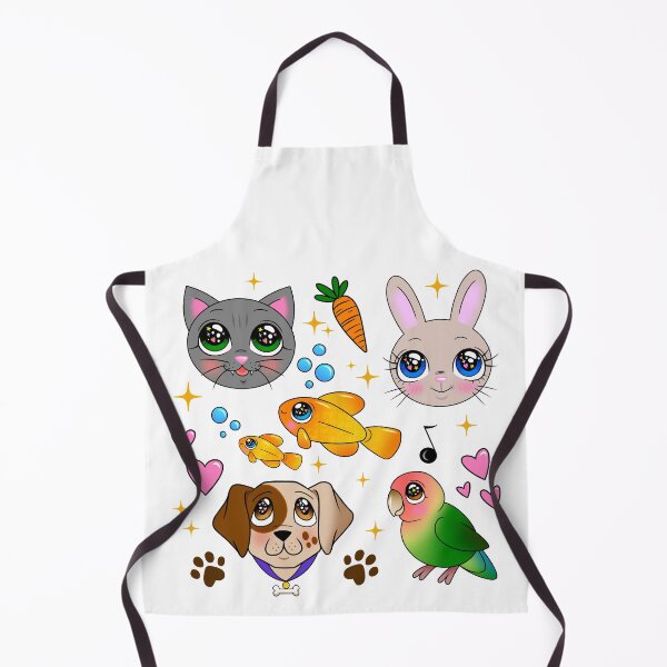 Item preview, Sparkly Eyed Pets Pattern - no background designed and sold by FizzyVee.