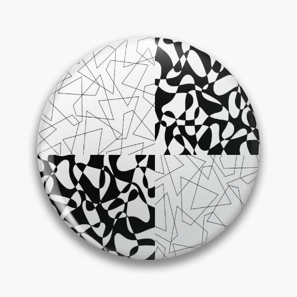Item preview, Abstract geometric pattern - black and white. designed and sold by K.S ART.
