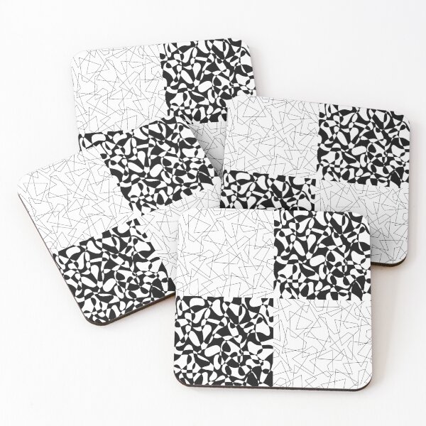 Item preview, Abstract geometric pattern - black and white. designed and sold by K.S ART.