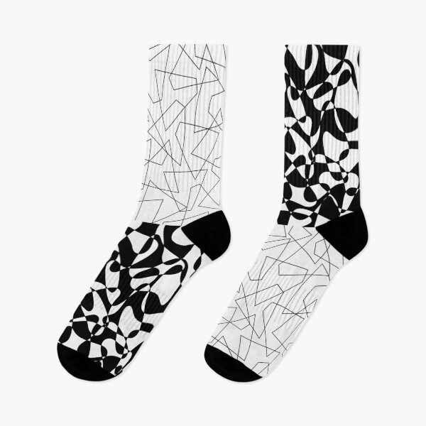 Item preview, Abstract geometric pattern - black and white. designed and sold by K.S ART.