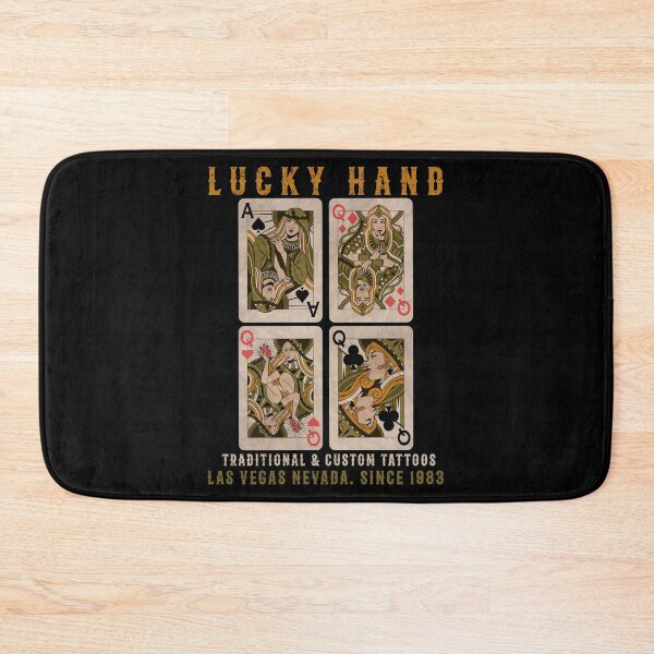 Item preview, Lucky Hand, Tattoo Studio, Playing Cards, Old School Tattoo Design designed and sold by Proverbial Wisdom Design.