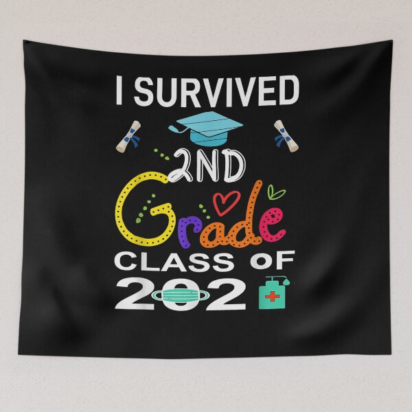 Item preview, Funny Graduation 2021 I Survived 2nd Grade School Elementary  designed and sold by maizreo.