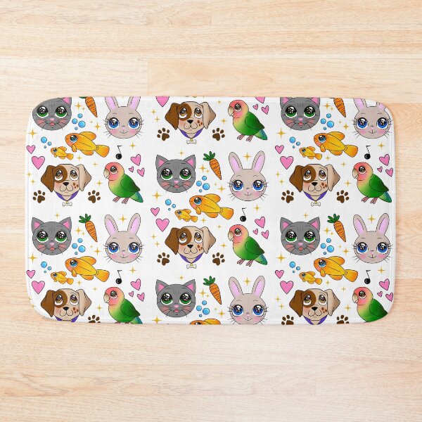 Item preview, Sparkly Eyed Pets Pattern - no background designed and sold by FizzyVee.
