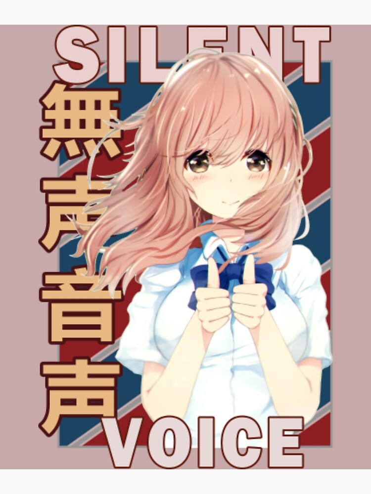 Shouko Nishimiya Shouko Nishimiya A Silent Voice Eiga Koe No Katachi Retro Anime Design 3