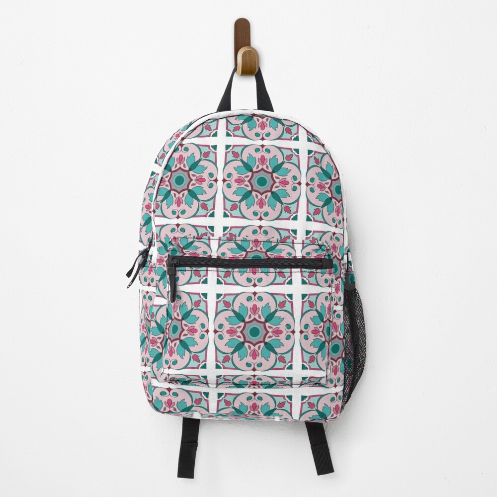 pink square backpack