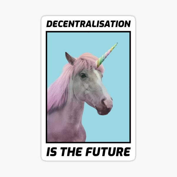 Artikel-Vorschau von DEZENTRALISIERUNG IST DIE ZUKUNFT, designt und verkauft von Geeqco.