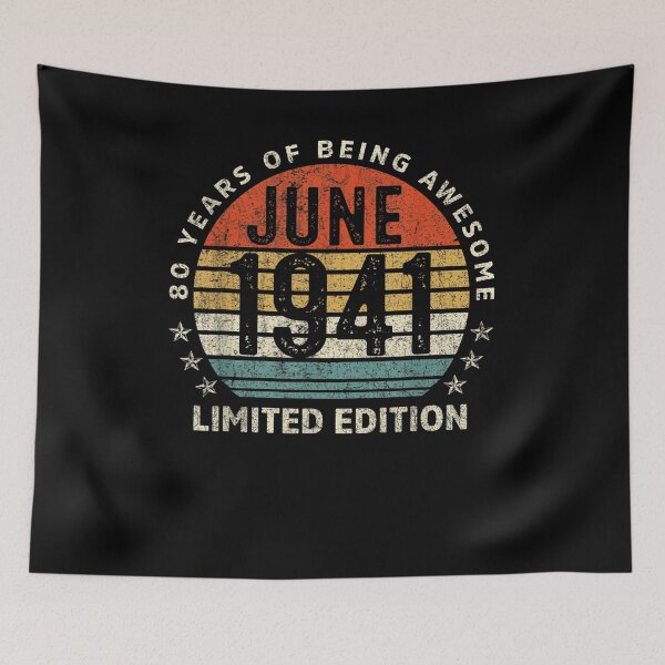 Item preview, Vintage June 1941 80th Birthday Limited Edition 80 Years Old  designed and sold by maizreo.