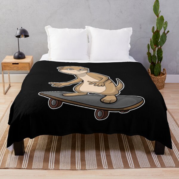 Item preview, Meerkat as Skater with Skateboard designed and sold by Snabdesign84.