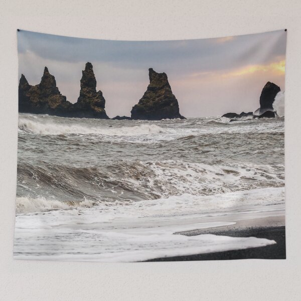 Item preview, Wild Ocean at Reynisdrangar Iceland designed and sold by Catherine Reading.