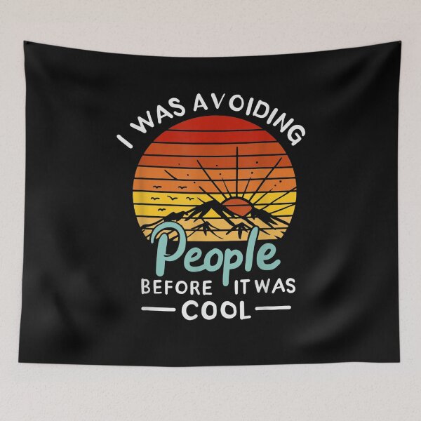 Item preview, I Was Avoiding People Before It Was Cool Funny Introvert  designed and sold by maizreo.