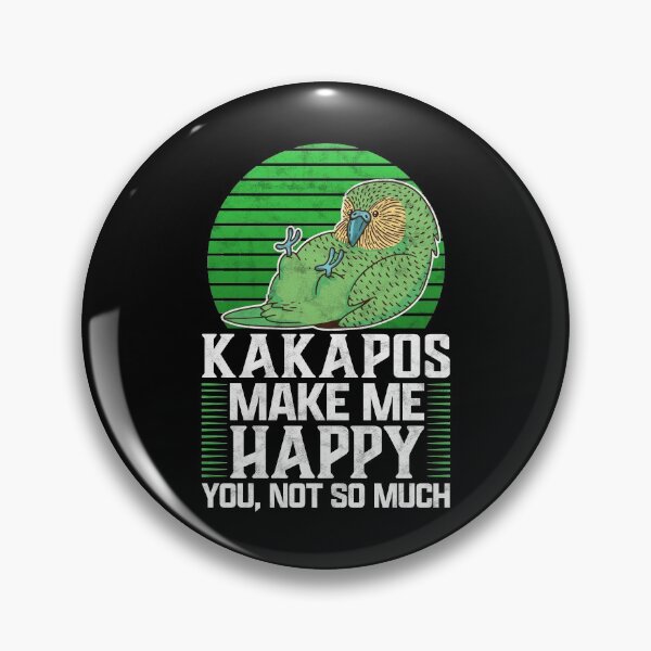 Item preview, Kakapo make happy New Zealand parrot saying designed and sold by madgrfx.