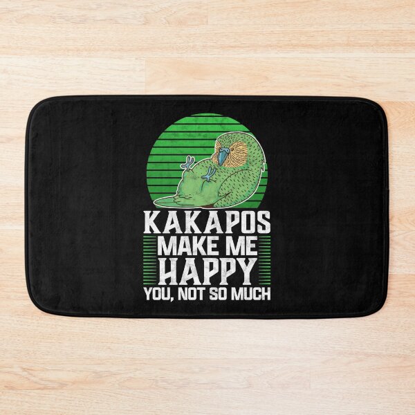 Item preview, Kakapo make happy New Zealand parrot saying designed and sold by madgrfx.