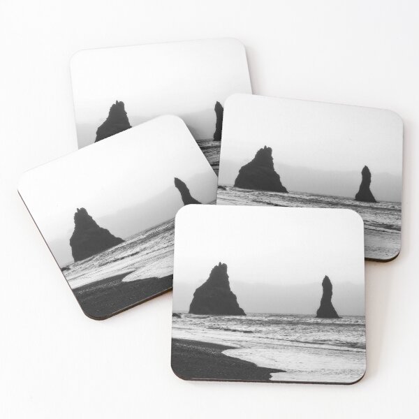 Item preview, Reynisfjara Beach Iceland Black and White designed and sold by Catherine Reading.