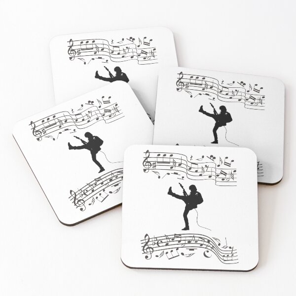 Item preview, Guitar Player And Music Notes designed and sold by MottoDigging.