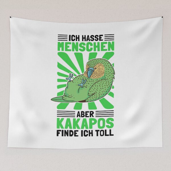 Item preview, Kakapos are great New Zealand travel parrot saying designed and sold by madgrfx.