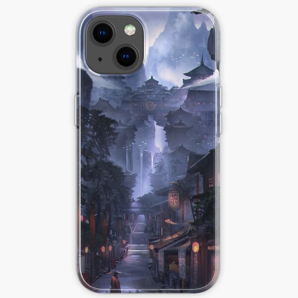 Ciudad japonesa Funda blanda para iPhone
