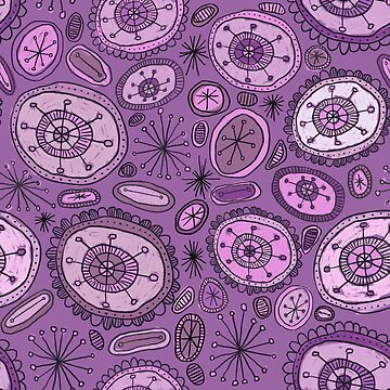 Artwork thumbnail, Purple posies by Dyan Burgess
