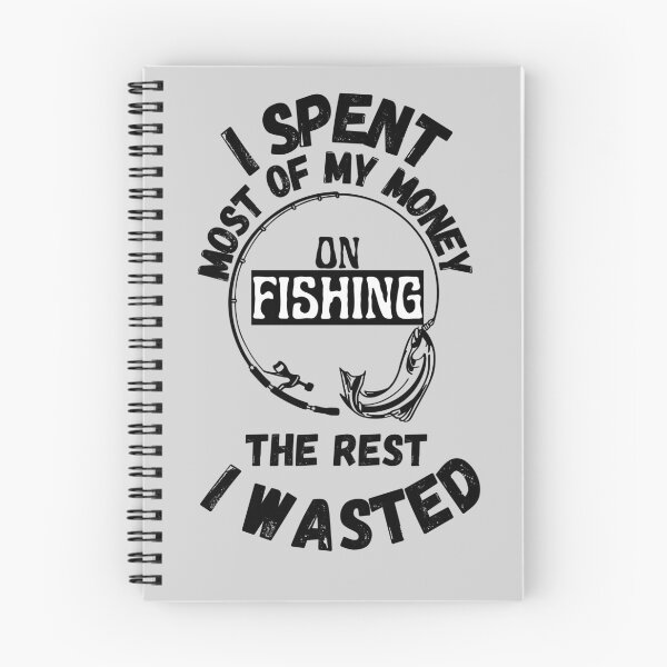 Item preview, Spent my Money on Fishing Print T-Shirt Cool Design Tee designed and sold by LJ4EVER.
