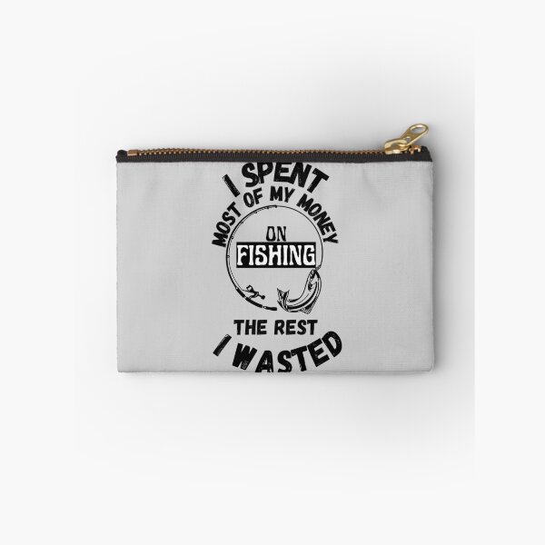 Item preview, Spent my Money on Fishing Print T-Shirt Cool Design Tee designed and sold by LJ4EVER.