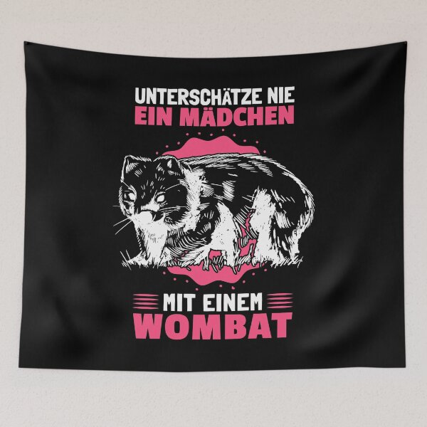 Item preview, Girl with wombat australia marsupial gift designed and sold by madgrfx.