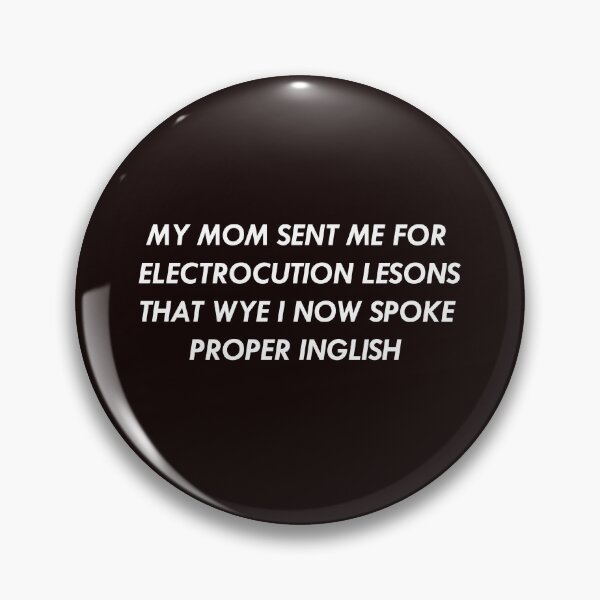 Item preview, Electrocution lessons white on black designed and sold by TerenceLacey.