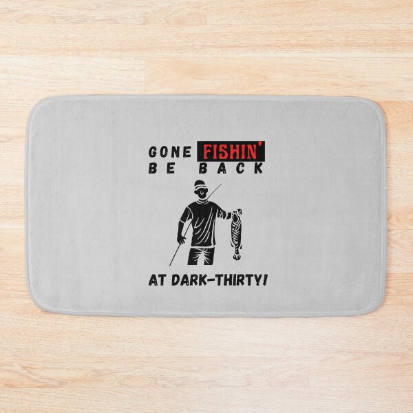 Item preview, Gone Fishin, Be Back at Dark-Thirty Print T-Shirt Cool Design Tee designed and sold by LJ4EVER.