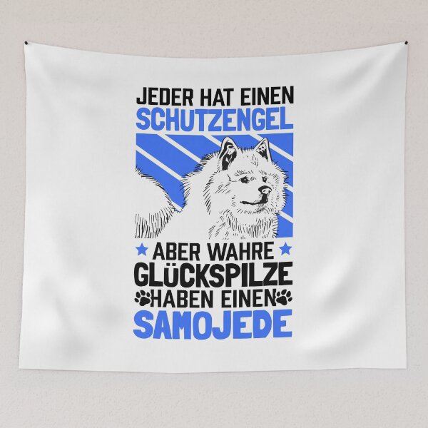 Item preview, Samoyed my guardian angel sled dog saying designed and sold by madgrfx.