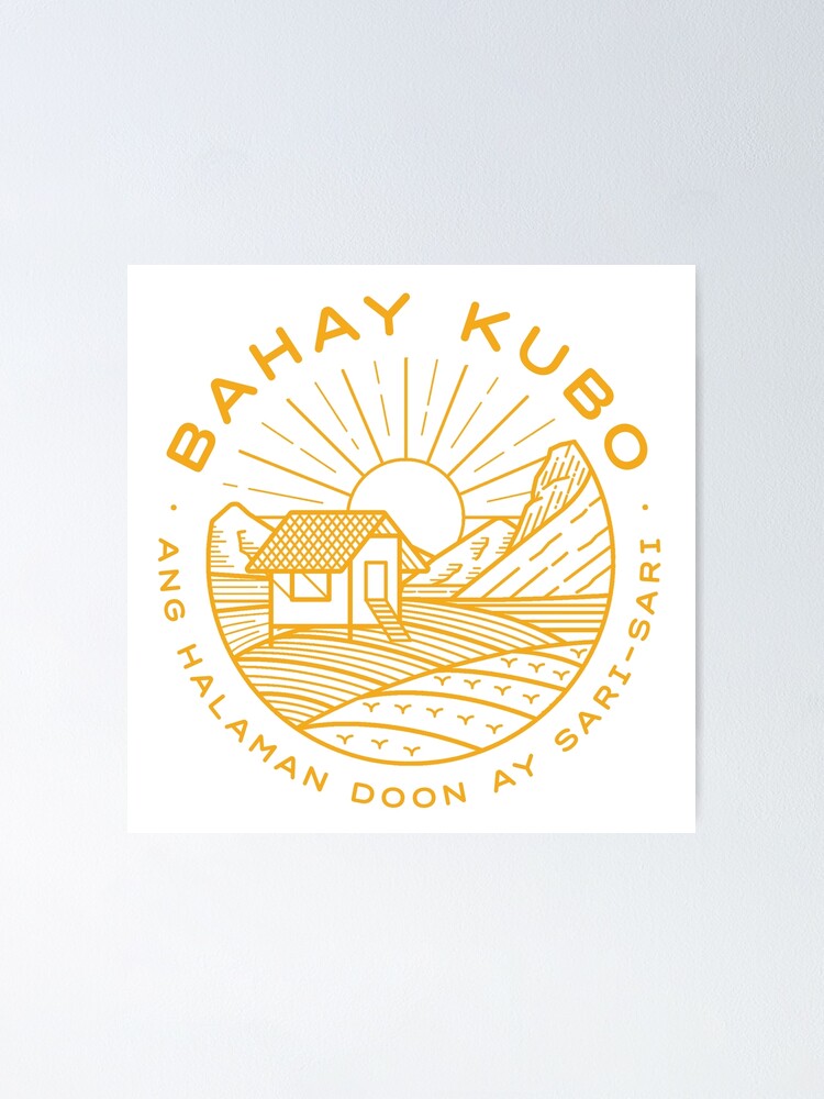 Bahay Kubo Poster For Sale By Enelikha Redbubble