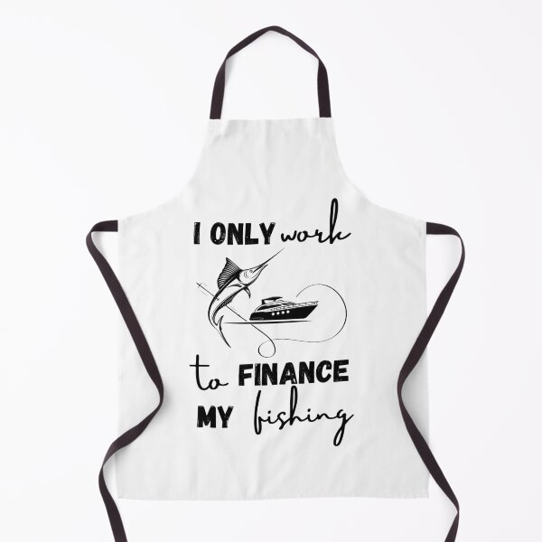 Item preview, I Only Work to Finance My Fishing Print T-Shirt Cool Design Tee designed and sold by LJ4EVER.