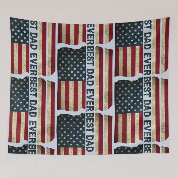 Item preview, Best Dad Ever With Us American Flag  designed and sold by JustMomItCo.