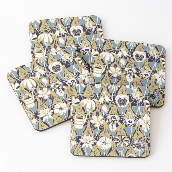 Item preview, Humble Garden Garden Guardians | Navy - Gold - Blue designed and sold by L Diane Johnson.
