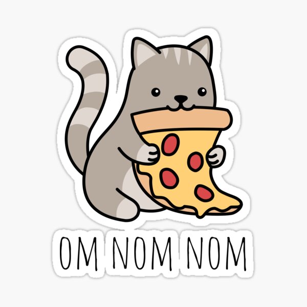 Nom Nom Eating Sticker by CutieSquad for iOS & Android