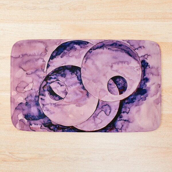 Item preview, Dark Purple Misty Spheres circling each other designed and sold by Gainor Andrews.