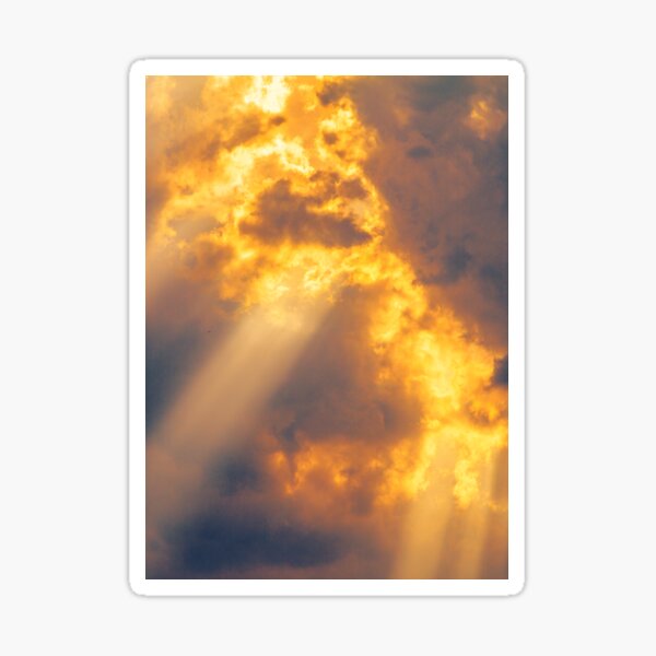 Himmel in Flammen Sticker