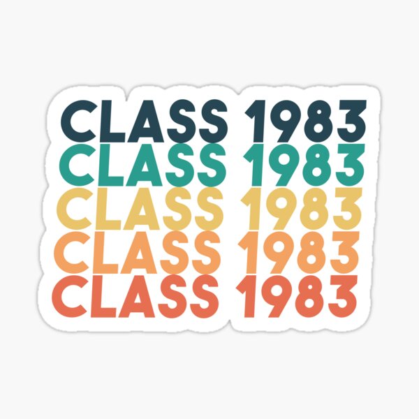 Class Of 83 1983 Graduation High School Reunion Vintage T-Shirt