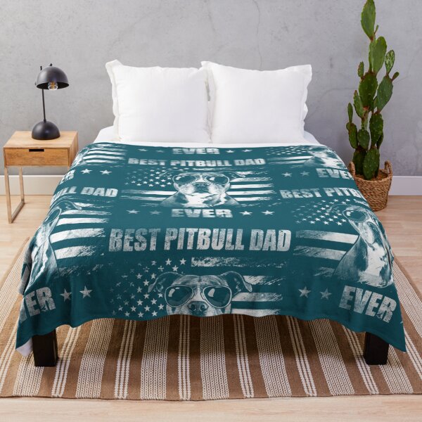 Item preview, Best Pitbull Dad Ever American Flag designed and sold by JustMomItCo.