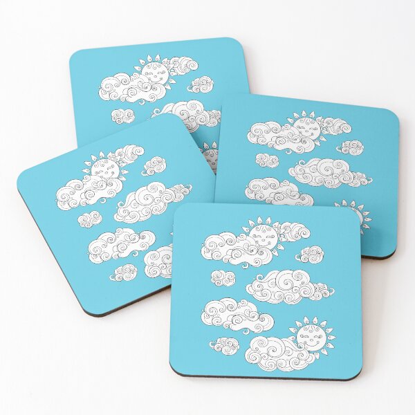 Item preview, Noncolored Fairytale Weather Forecast Print designed and sold by lissantee.