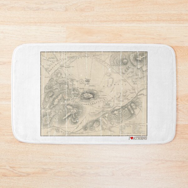 Item preview, Distressed Vintage Map of Ancient Athens, Greece designed and sold by Happy Puppy Print On Demand.
