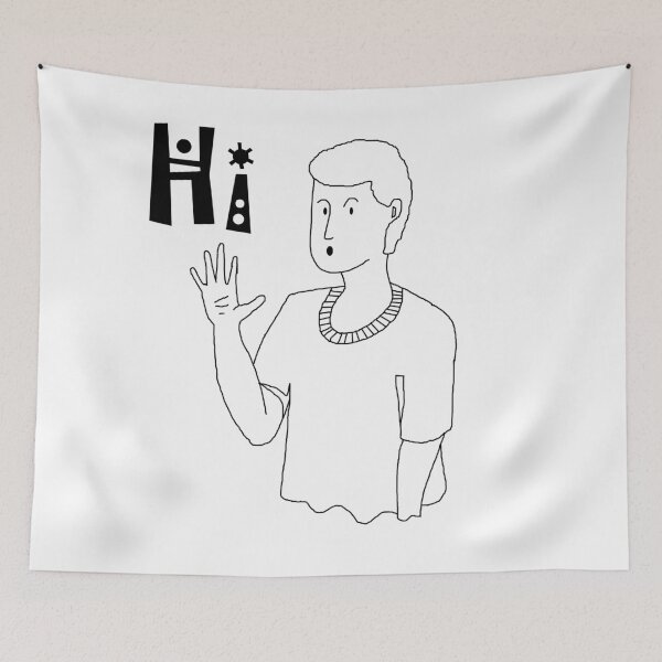 Item preview, Freddie Jonte Saying "Hi" designed and sold by Tuxedo Artist.