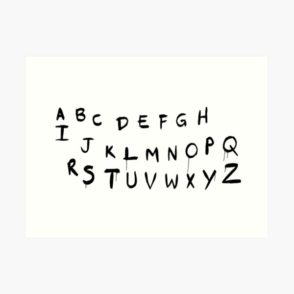 PRINTABLE: Stranger Things Letters -   Stranger things alphabet,  Stranger things, Stranger things alphabet wall